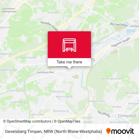 Карта Gevelsberg Timpen
