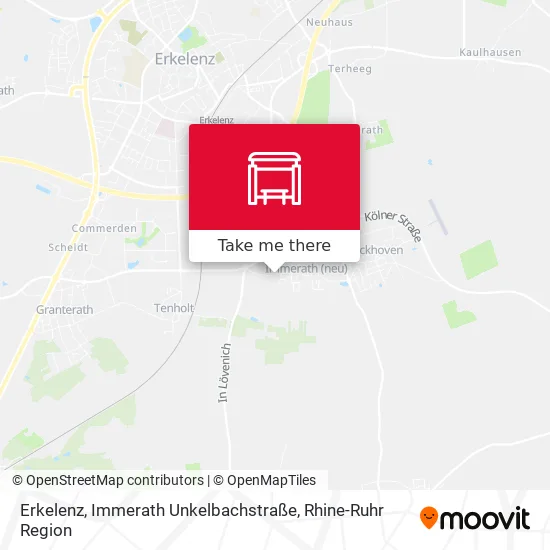 Карта Erkelenz, Immerath Unkelbachstraße