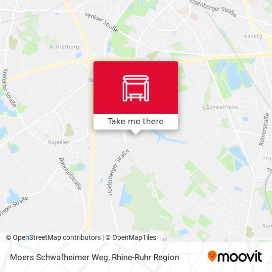 Moers Schwafheimer Weg map