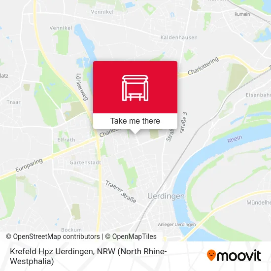 Карта Krefeld Hpz Uerdingen