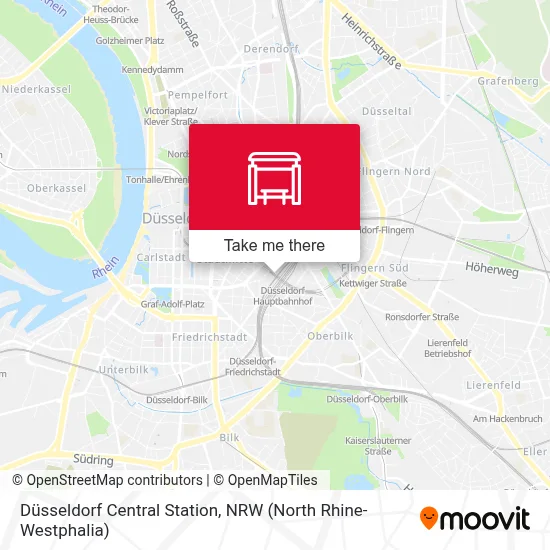 Düsseldorf Hbf map