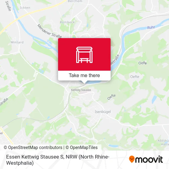 Essen Kettwig Stausee S map