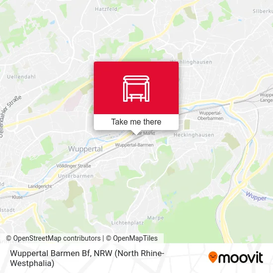 Wuppertal Barmen Bf map