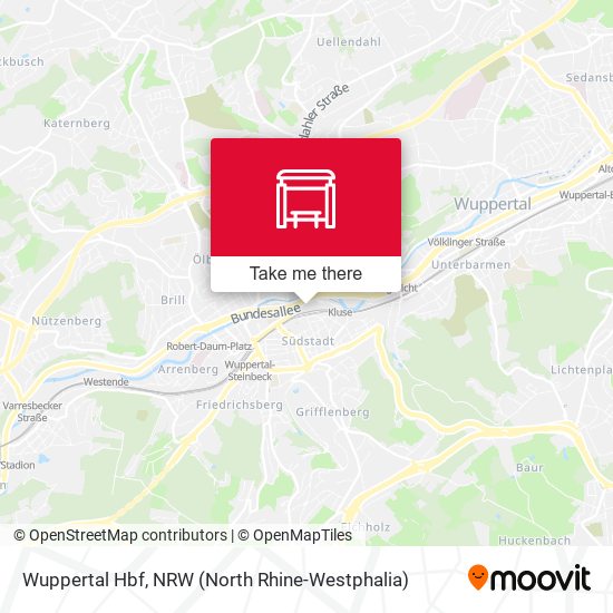 Wuppertal Hbf map