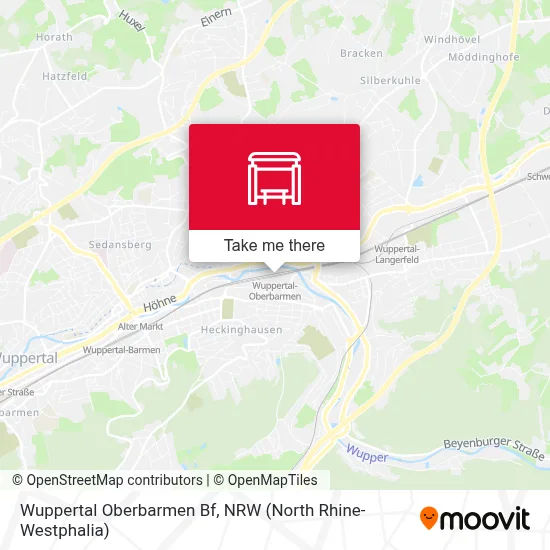 Wuppertal Oberbarmen Bf map