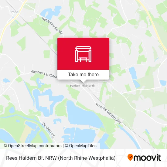 Rees Haldern Bf map