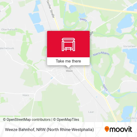 Weeze Bahnhof map