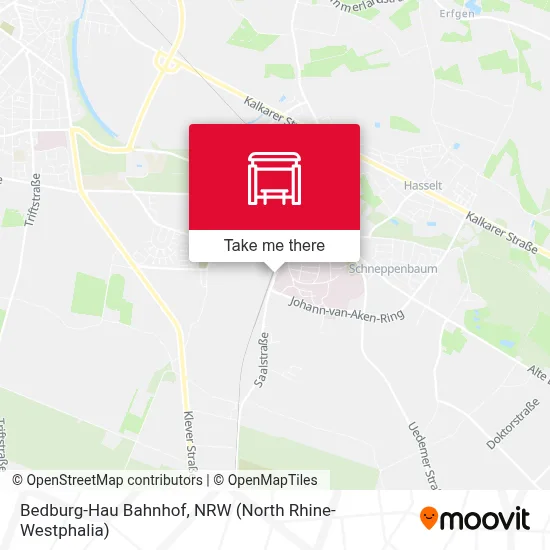 Bedburg-Hau Bahnhof map