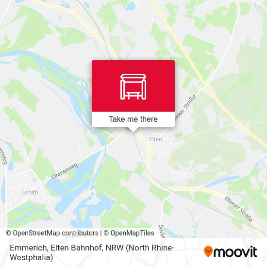 Emmerich, Elten Bahnhof map