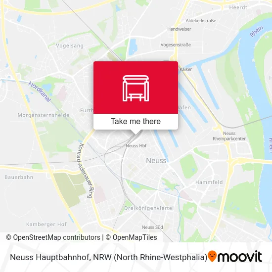 Neuss Hauptbahnhof map