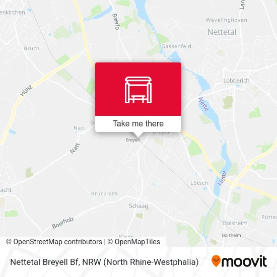 Карта Nettetal Breyell Bf