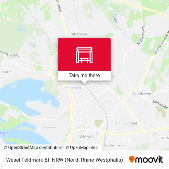 Wesel Feldmark Bf map