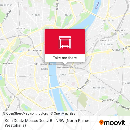 Карта Köln Deutz Messe/Deutz Bf
