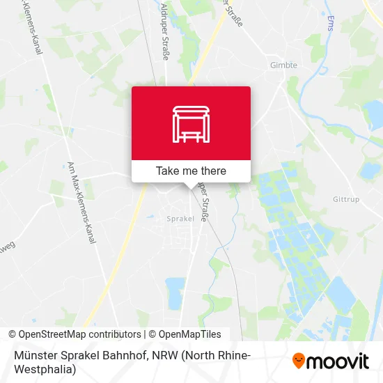 Münster Sprakel Bahnhof map