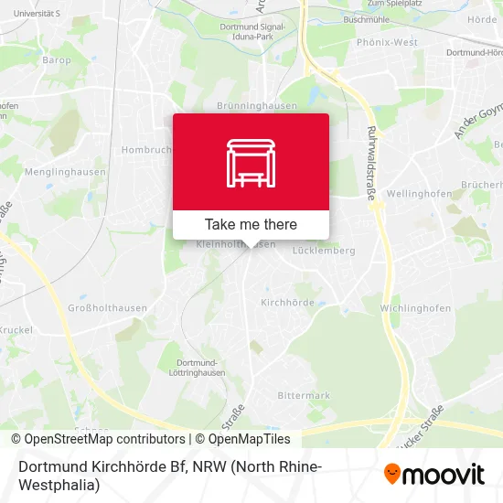 Dortmund Kirchhörde Bf map