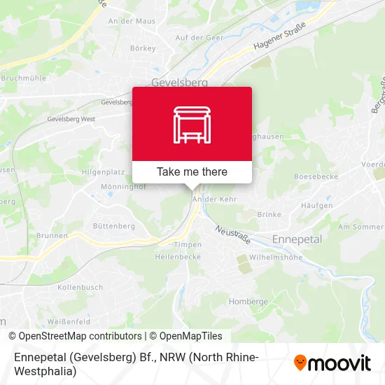 Ennepetal (Gevelsberg) Bf. map