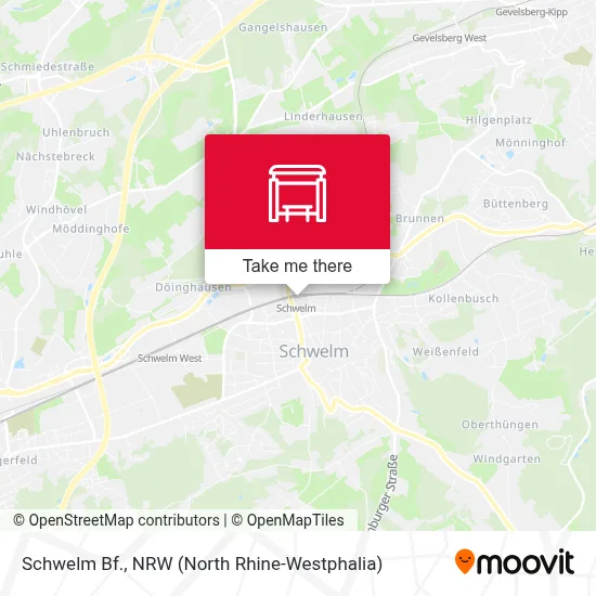 Schwelm Bf. map