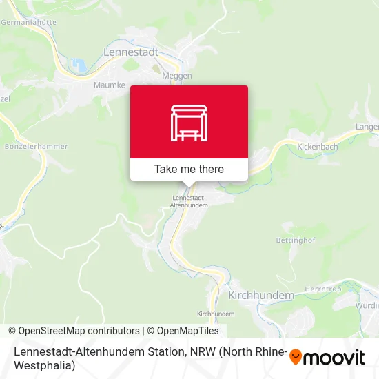 Lennestadt-Altenhundem Bf map