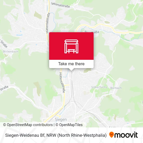 Siegen-Weidenau Bf map