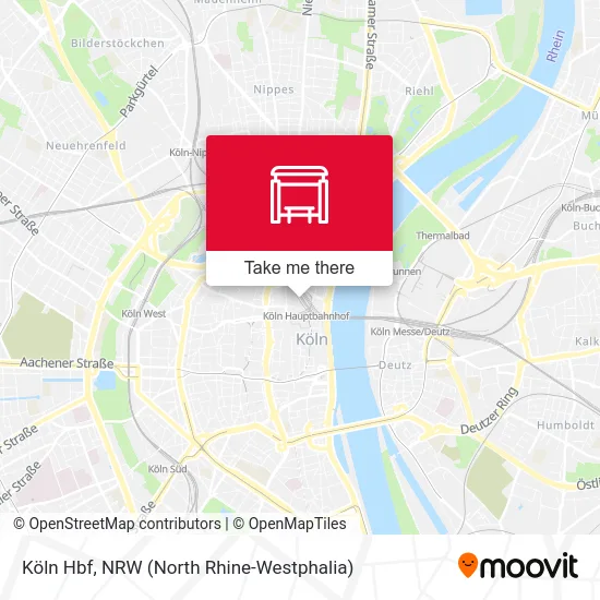 Köln Hbf map