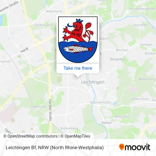 Leichlingen Bf map