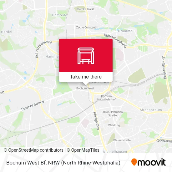 Карта Bochum West Bf