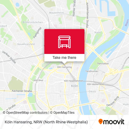 Карта Köln Hansaring