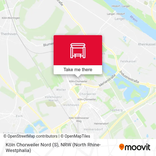 Köln Chorweiler Nord (S) map