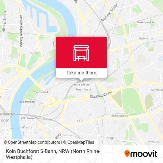 Карта Köln Buchforst S-Bahn