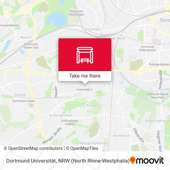 Dortmund Universität map