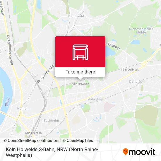 Köln Holweide S-Bahn map