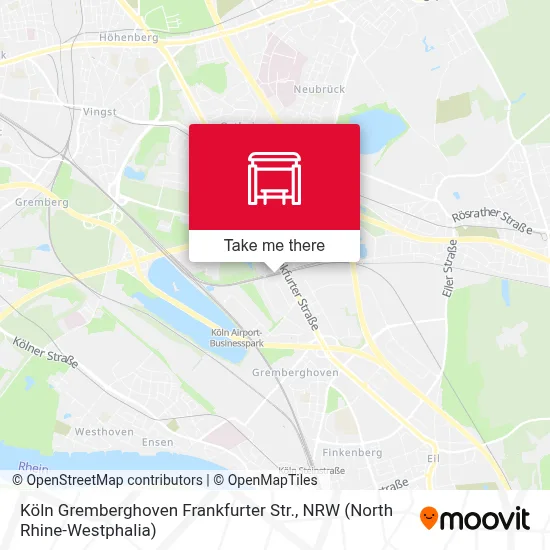Köln Gremberghoven Frankfurter Str. map