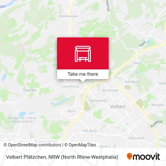 Карта Velbert Plätzchen