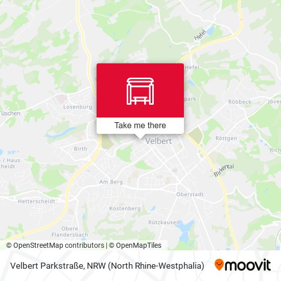 Velbert Parkstraße map