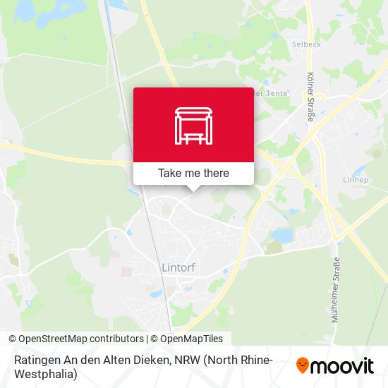 Ratingen An den Alten Dieken map