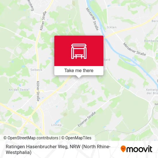 Карта Ratingen Hasenbrucher Weg