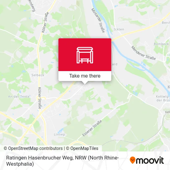 Карта Ratingen Hasenbrucher Weg