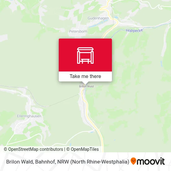 Brilon Wald, Bahnhof map