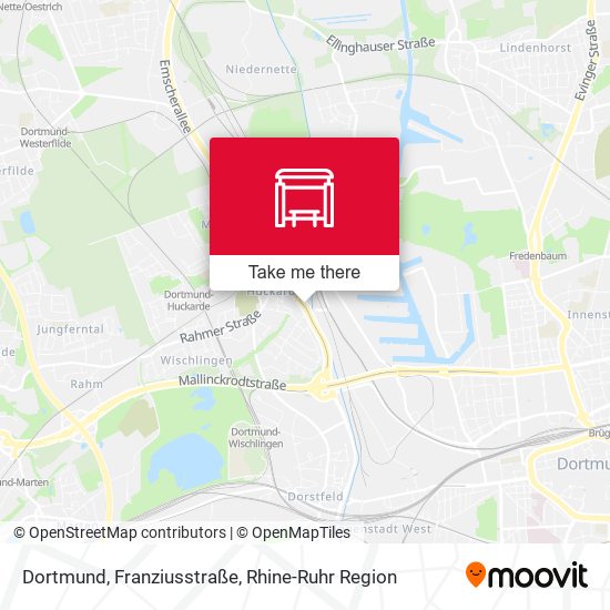 Dortmund, Franziusstraße map