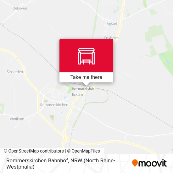 Rommerskirchen Bahnhof map