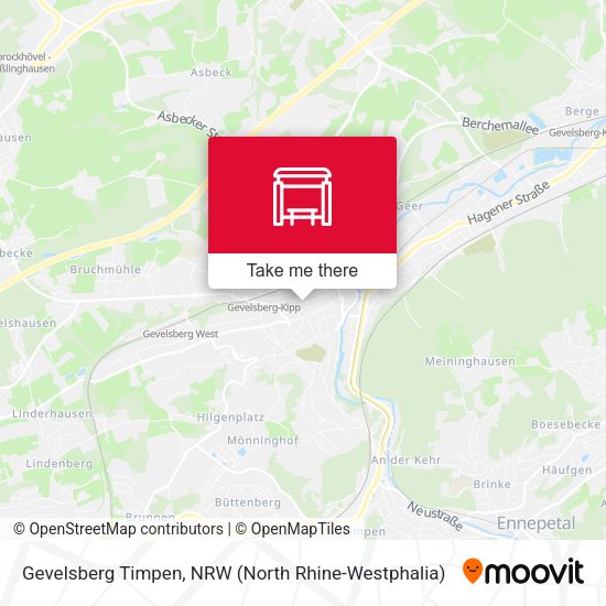 Карта Gevelsberg Timpen