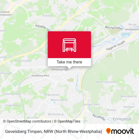 Карта Gevelsberg Timpen