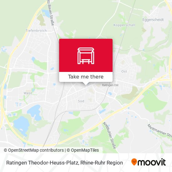 Ratingen Theodor-Heuss-Platz map