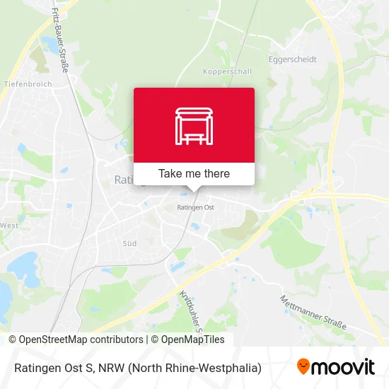 Ratingen Ost S map
