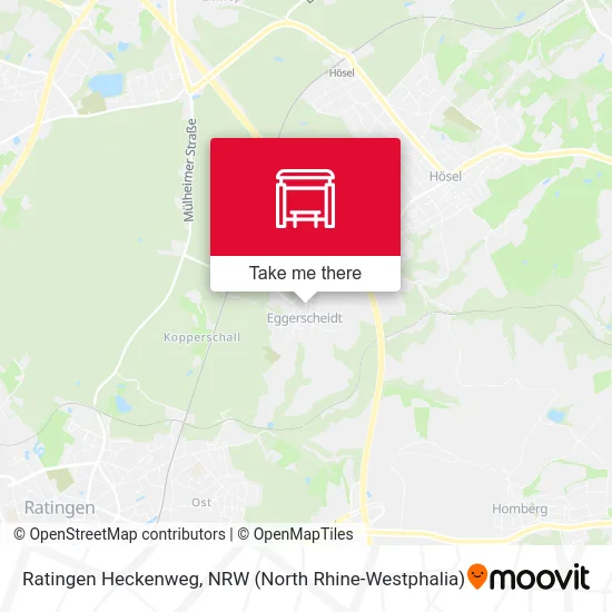 Ratingen Heckenweg map