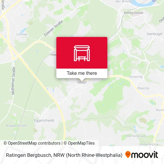 Ratingen Bergbusch map