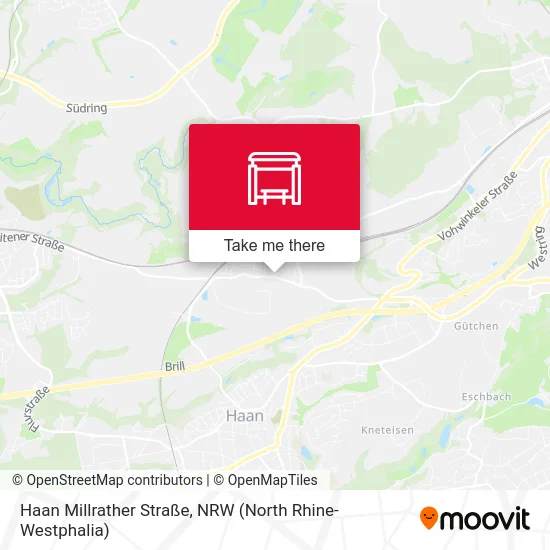 Haan Millrather Straße map