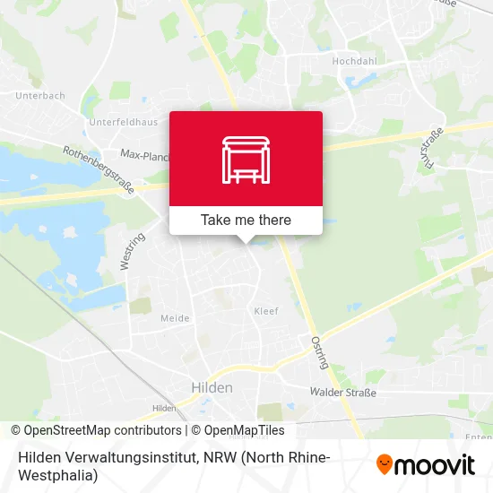 Hilden Verwaltungsinstitut map