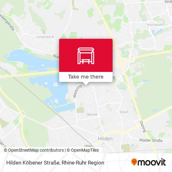 Hilden Köbener Straße map