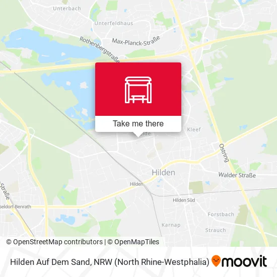 Карта Hilden Auf Dem Sand